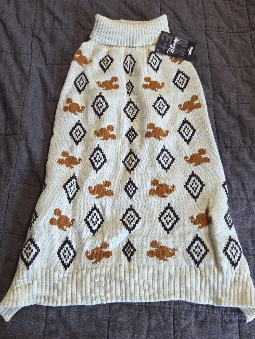 NWT Disney Mickey Mouse Dog Sweater XL